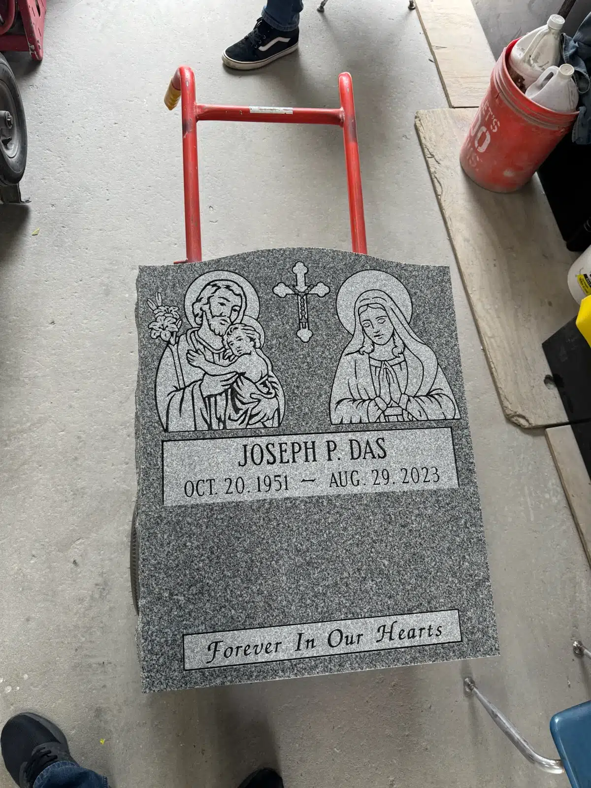 Granite Headstone (local) hand-carved by Headstone Finder in NJ — image 9